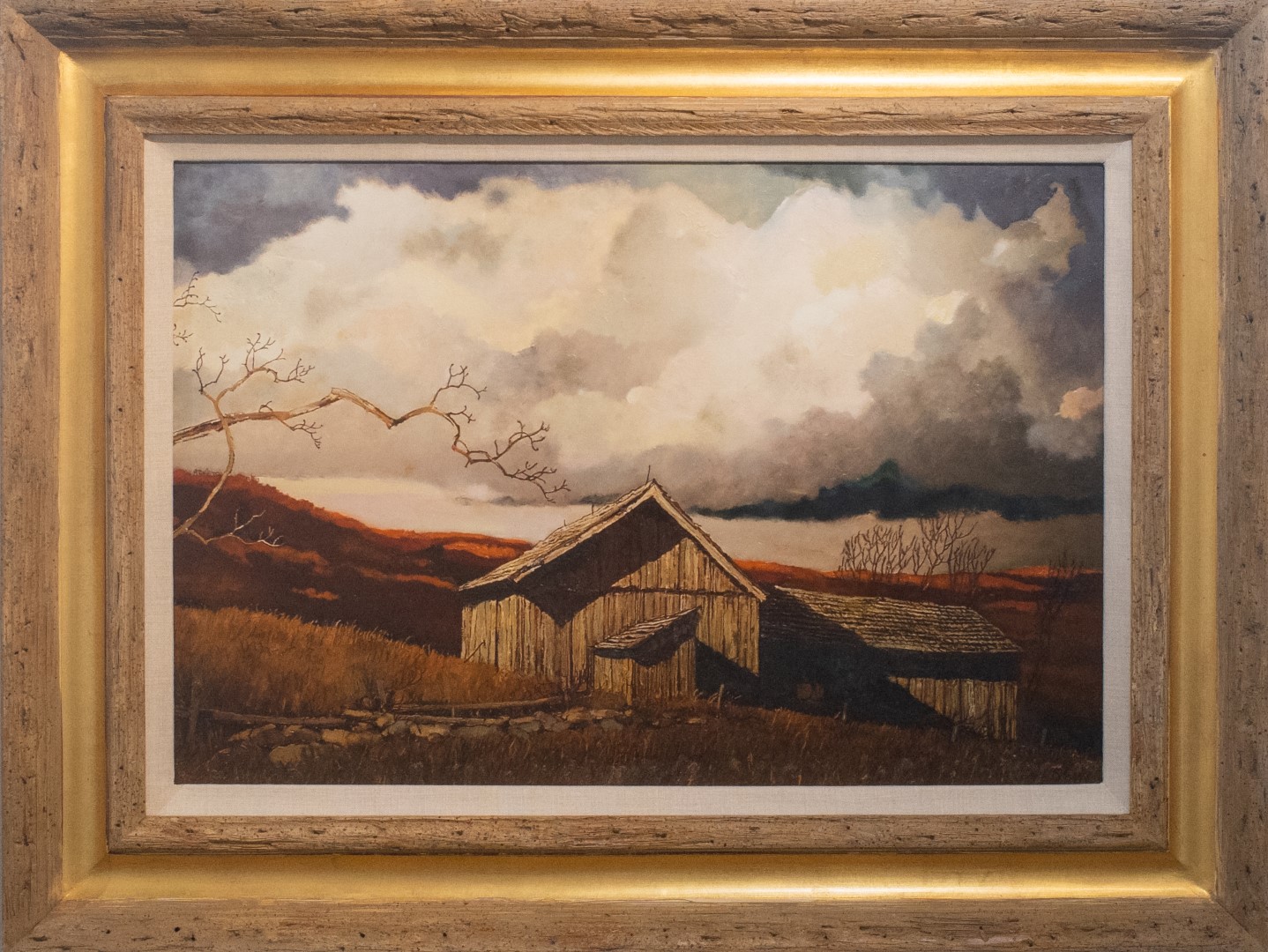 Eric Sloane Barn Painting Title: Warm Connecticut Autumn